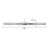 Revolving Straight Bar &ndash; Gym Cable Attachment for Tricep, Bicep & Pulley Workouts