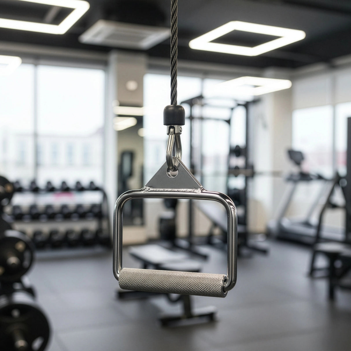 Single Stirrup Handle Cable Grip &ndash; Gym Pulley Attachment for Strength Training