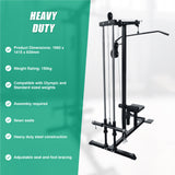 Lat Pulldown Low Row Fitness Machine &ndash; Home Gym Strength Trainer