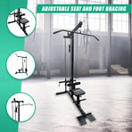 Lat Pulldown Low Row Fitness Machine &ndash; Home Gym Strength Trainer