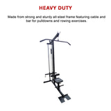 Lat Pulldown Low Row Fitness Machine &ndash; Home Gym Strength Trainer - Extra Image