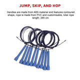 5x CrossFit Speed Skipping Rope Wire &ndash; Adjustable Jump Ropes for Fitness & Boxing - 45-Degree Angle