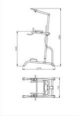 Power Tower Chin Up Dip Pull Push Up Machine