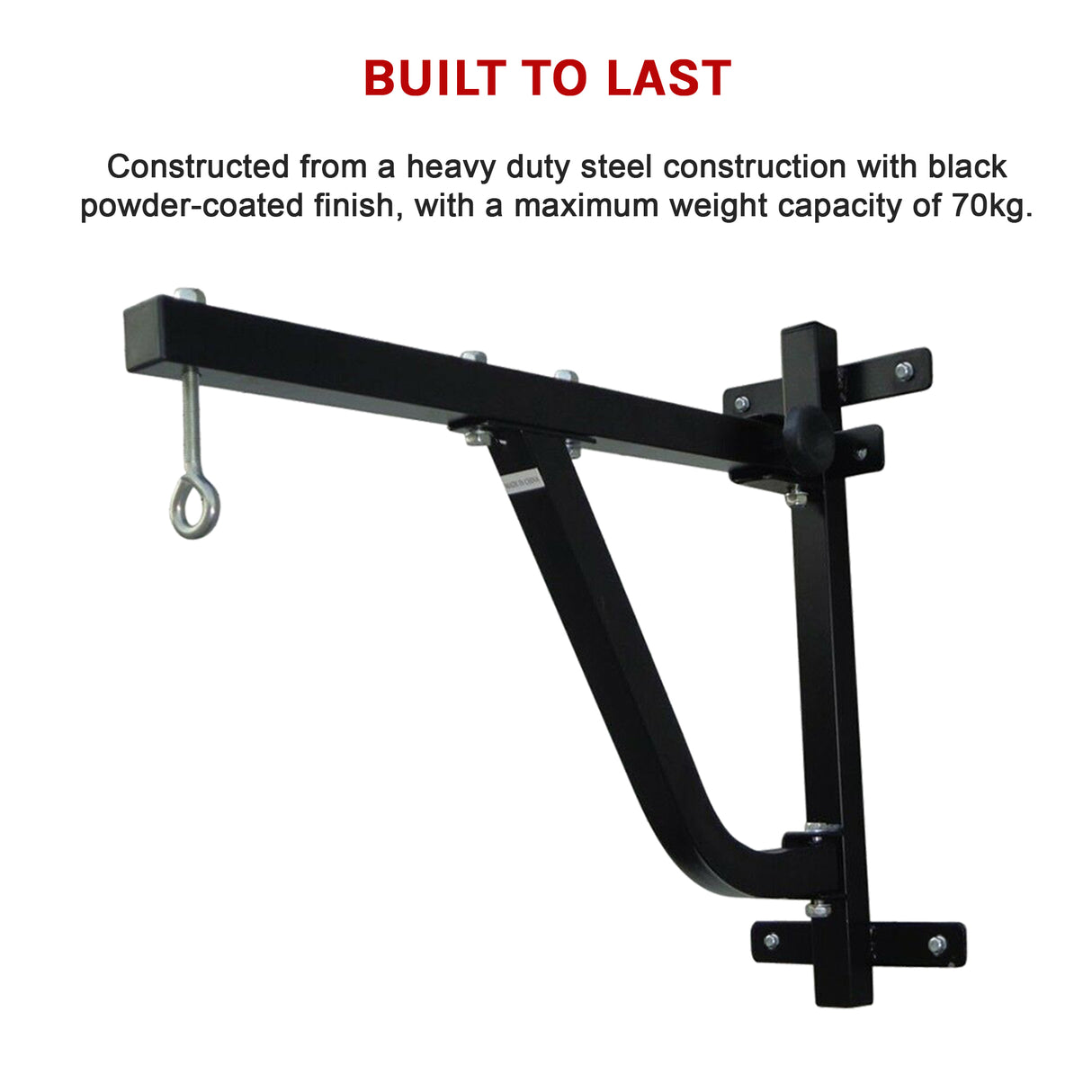 Boxing Punching Bag Wall Pivot Rack &ndash; Swivel Mount for Home Gym
