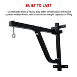 Boxing Punching Bag Wall Pivot Rack &ndash; Swivel Mount for Home Gym - Close-Up Angle
