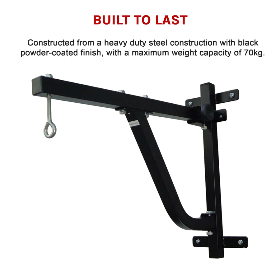 Boxing Punching Bag Wall Pivot Rack &ndash; Swivel Mount for Home Gym