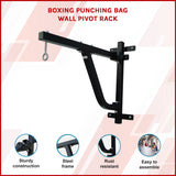 Boxing Punching Bag Wall Pivot Rack &ndash; Swivel Mount for Home Gym