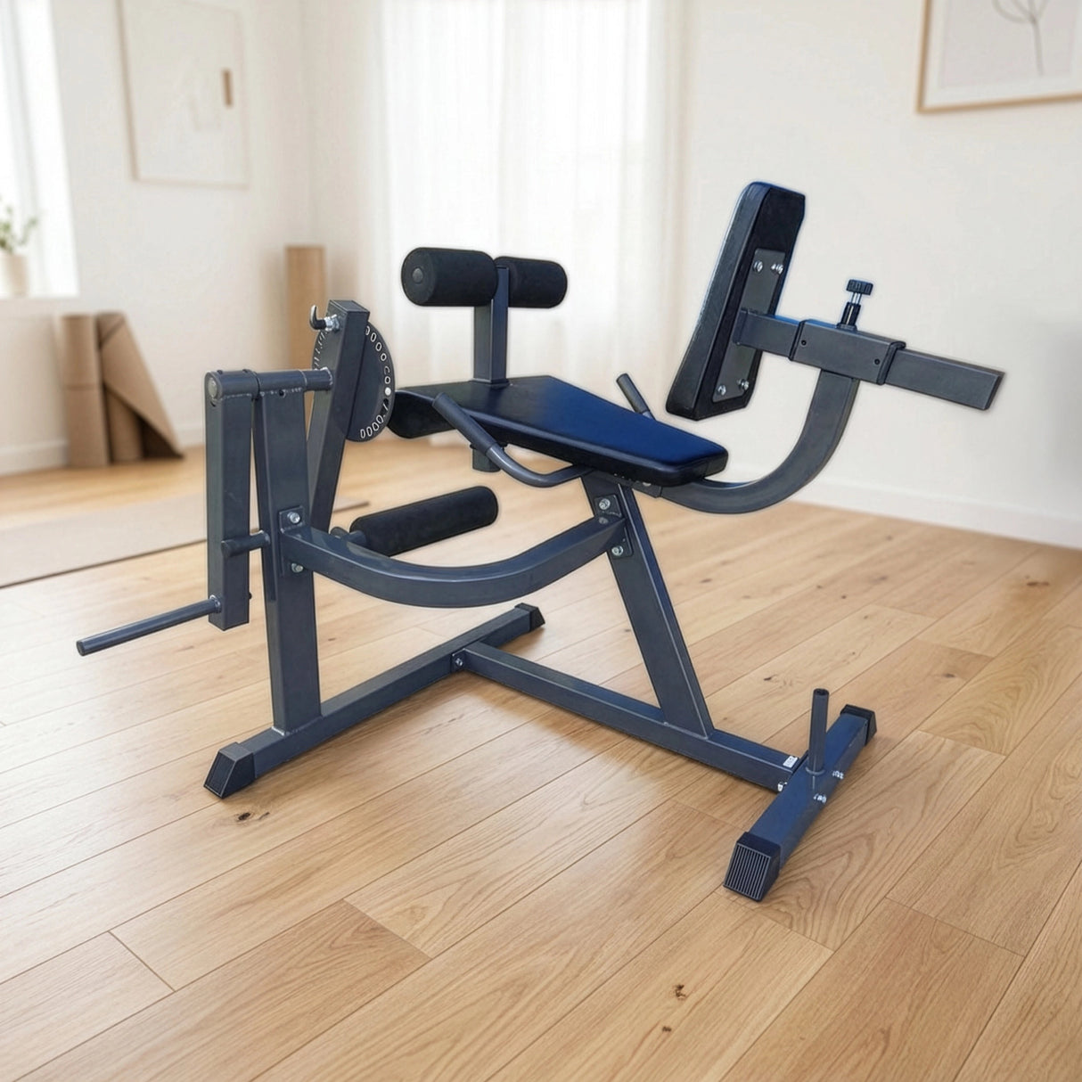 Leg Extension Curl Machine &ndash; Adjustable Home Gym Quad & Hamstring Workout Bench