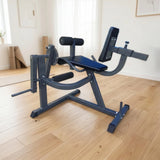 Leg Extension Curl Machine &ndash; Adjustable Home Gym Quad & Hamstring Workout Bench - Side View