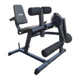 Leg Extension Curl Machine &ndash; Adjustable Home Gym Quad & Hamstring Workout Bench - 45-Degree Angle