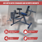 Leg Extension Curl Machine &ndash; Adjustable Home Gym Quad & Hamstring Workout Bench