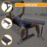Weights Flat Bench Press Home Gym - Rear View