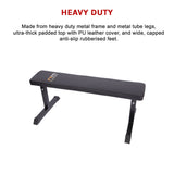 Weights Flat Bench Press Home Gym - Close-Up Angle