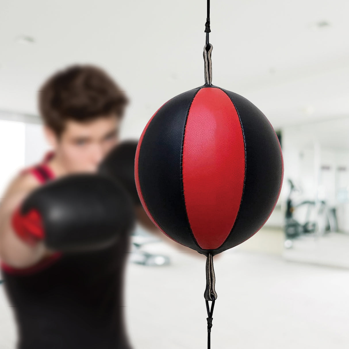 Floor to Ceiling Ball Boxing Punching Bag &ndash; Speed Reaction Training Equipment