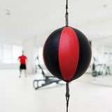 Floor to Ceiling Ball Boxing Punching Bag &ndash; Speed Reaction Training Equipment - Top-Down View