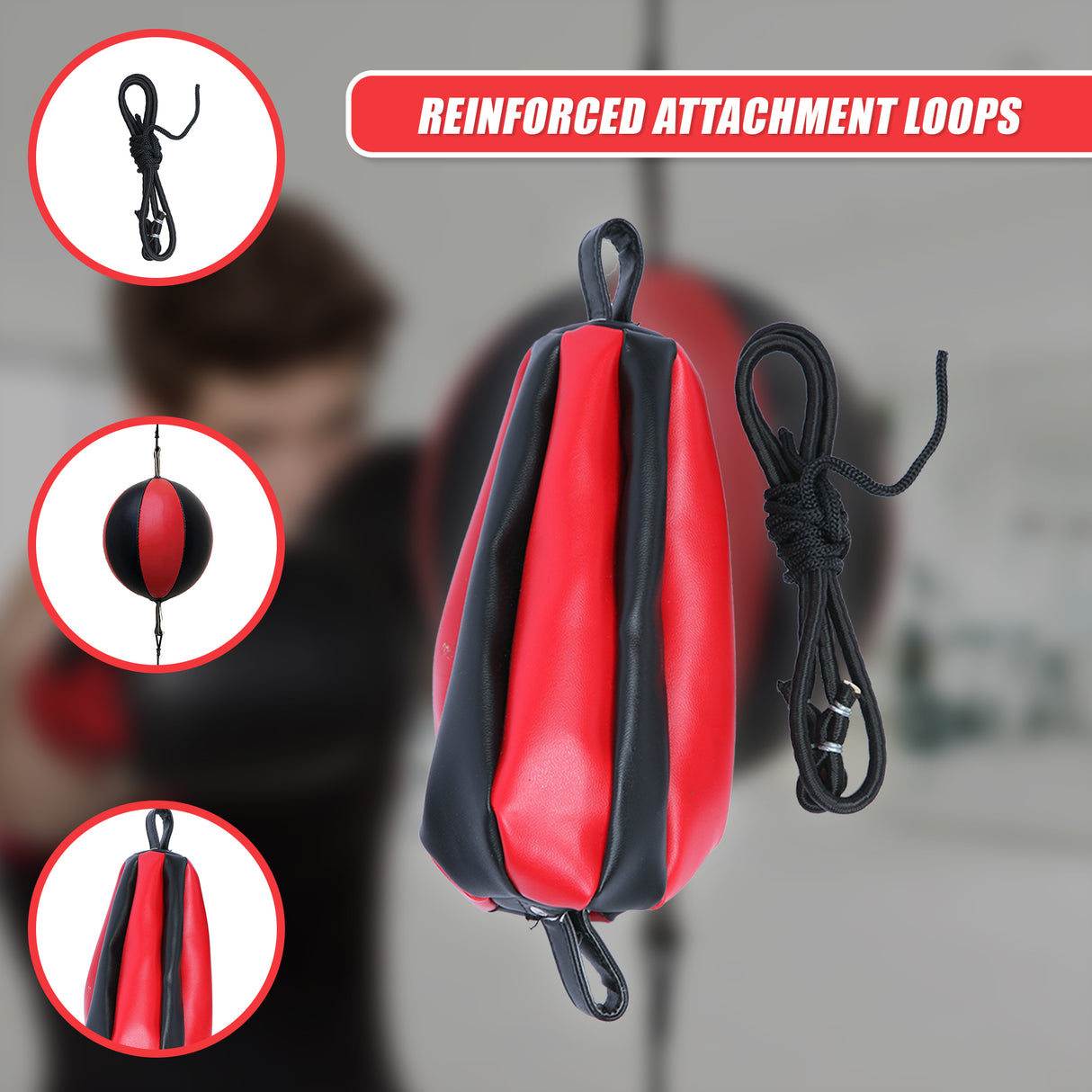 Floor to Ceiling Ball Boxing Punching Bag &ndash; Speed Reaction Training Equipment