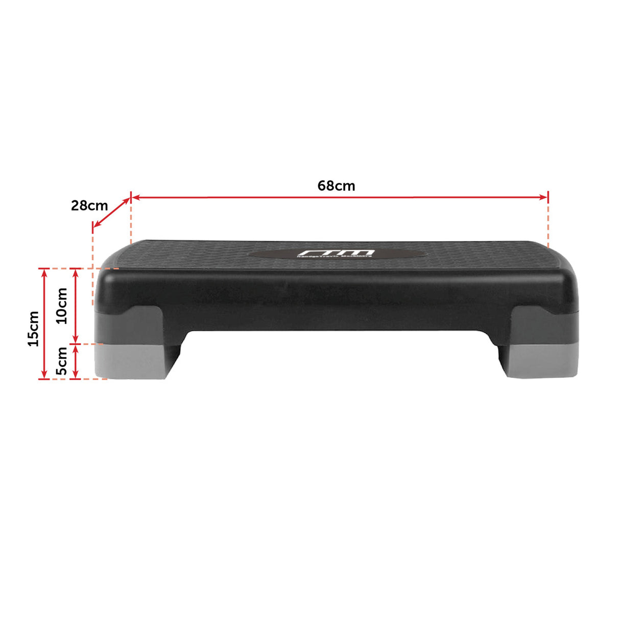 Aerobic Exercise 2-Block Bench Step &ndash; Adjustable Fitness Workout Stepper