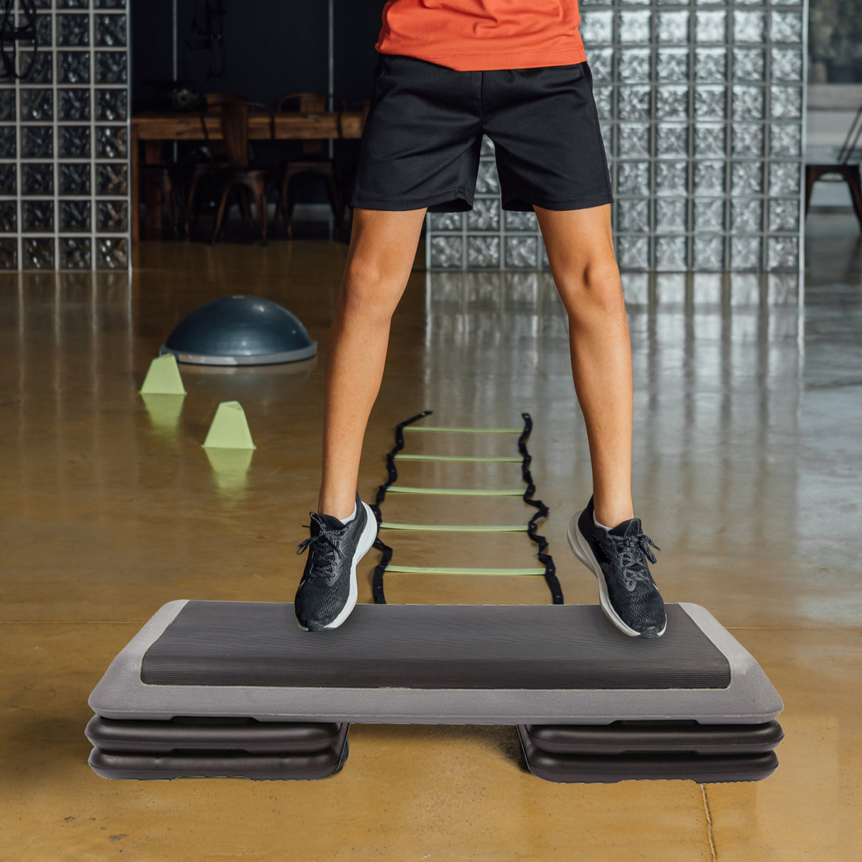 Aerobic Workout 4 Block Bench Step