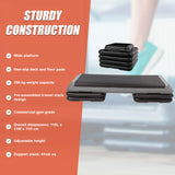 Aerobic Workout 4 Block Bench Step - Side View