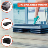 Aerobic Workout 4 Block Bench Step - Close-Up Angle