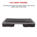 Aerobic Workout 4 Block Bench Step - Low Angle