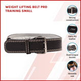 Weight Lifting Belt Pro Training Small Size - Front View