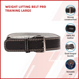 Weight Lifting Belt - Large - Front View
