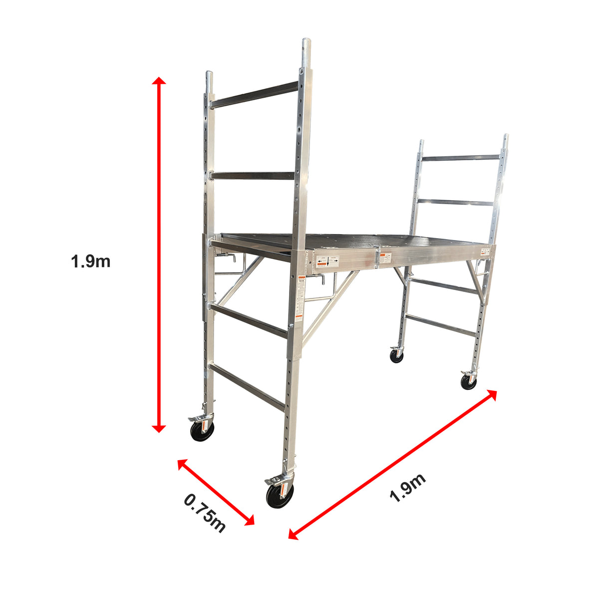 Professional Aluminium Safety Scaffold With Hatch