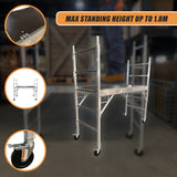 Professional Aluminium Safety Scaffold With Hatch - Close-Up Angle