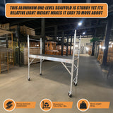 Professional Aluminium Safety Scaffold With Hatch