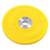 15KG PRO Olympic Rubber Bumper Weight Plate - Side View