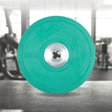 10KG PRO Olympic Rubber Bumper Weight Plate - Top-Down View