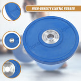 20KG PRO Olympic Rubber Bumper Weight Plate - Rear View