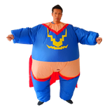 Super Hero Fancy Dress Inflatable Suit - Fan Operated Costume