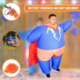 Super Hero Fancy Dress Inflatable Suit - Fan Operated Costume
