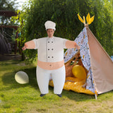 CHEF Fancy Dress Inflatable Suit -Fan Operated Costume - 45-Degree Angle