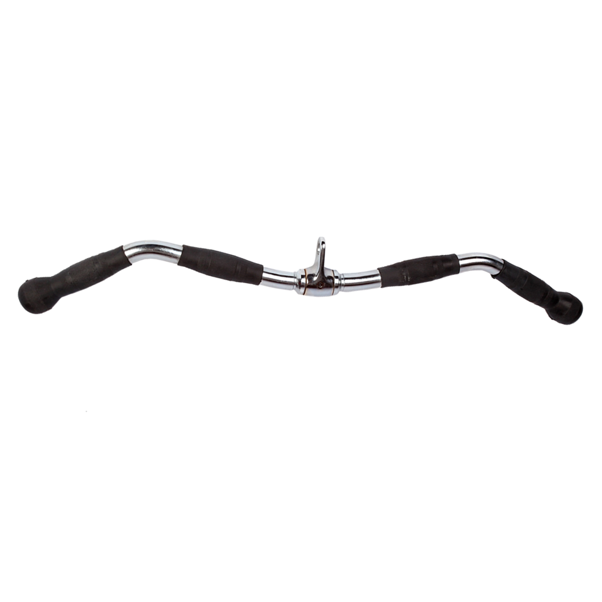 Randy & Travis Rubber-Coated Revolving Curl Row Bar Attachment for Gyms