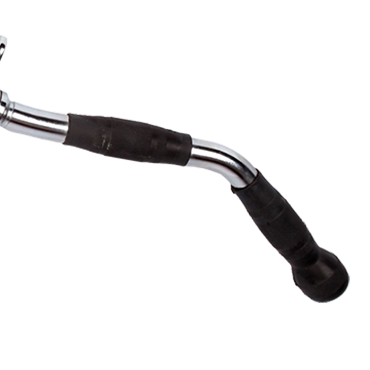 Randy & Travis Rubber-Coated Revolving Curl Row Bar Attachment for Gyms