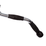 Randy & Travis Rubber-Coated Revolving Curl Row Bar Attachment for Gyms - Top-Down View