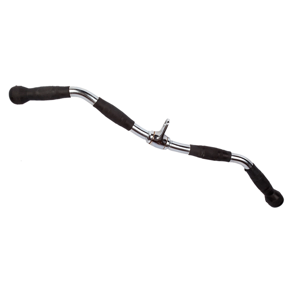 Randy & Travis Rubber-Coated Revolving Curl Row Bar Attachment for Gyms