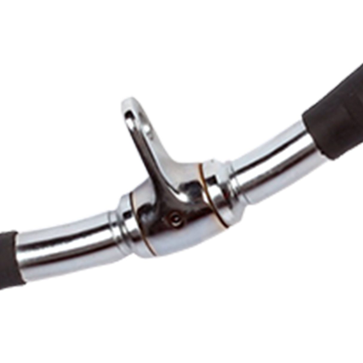 Randy & Travis Rubber-Coated Revolving Curl Row Bar Attachment for Gyms