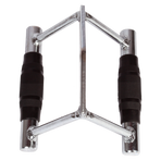 Rubber-Coated Close Grip Triangle Attachment for Lat Pulldown