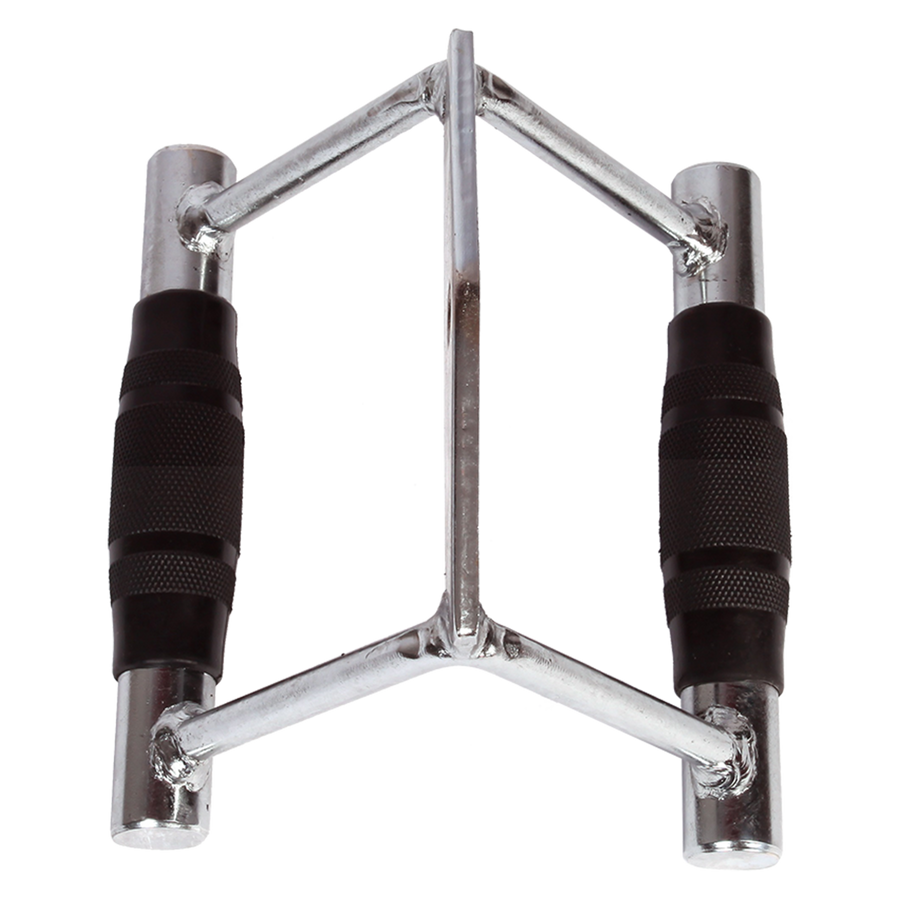 Rubber-Coated Close Grip Triangle Attachment for Lat Pulldown