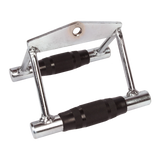 Rubber-Coated Close Grip Triangle Attachment for Lat Pulldown - Rear View