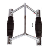 Rubber-Coated Close Grip Triangle Attachment for Lat Pulldown - Low Angle