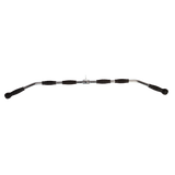 Randy & Travis Rubber-Coated Lat Pull-Down Bar Attachment - Close-Up Angle
