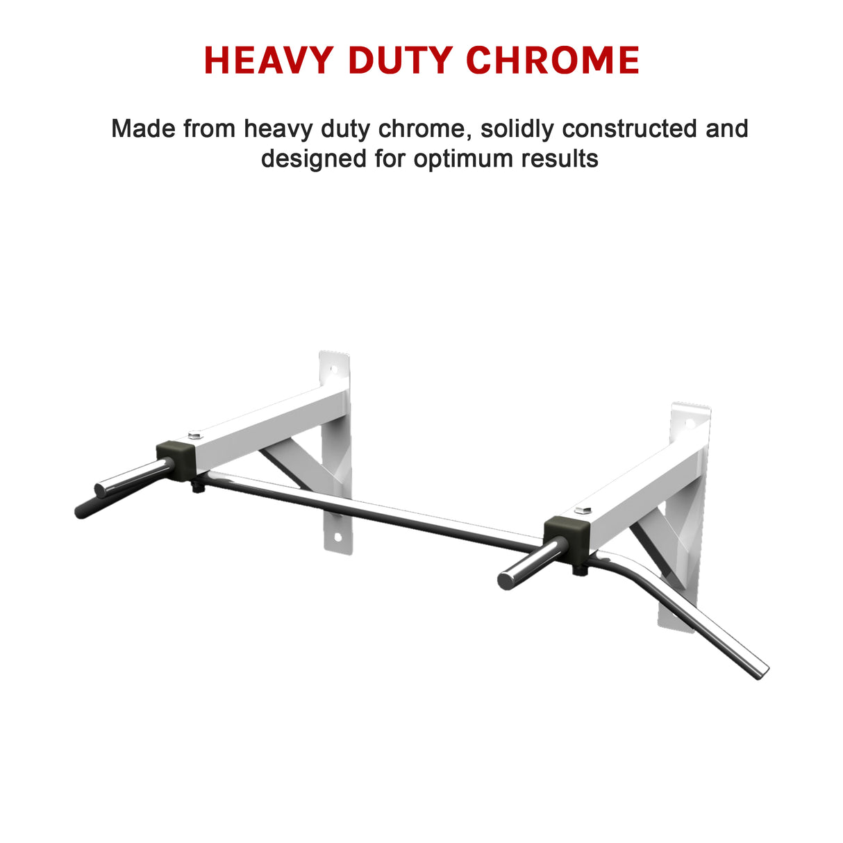 Wall Mounted Chin Up Pull Up Bar &ndash; Heavy Duty Home Gym Strength Training