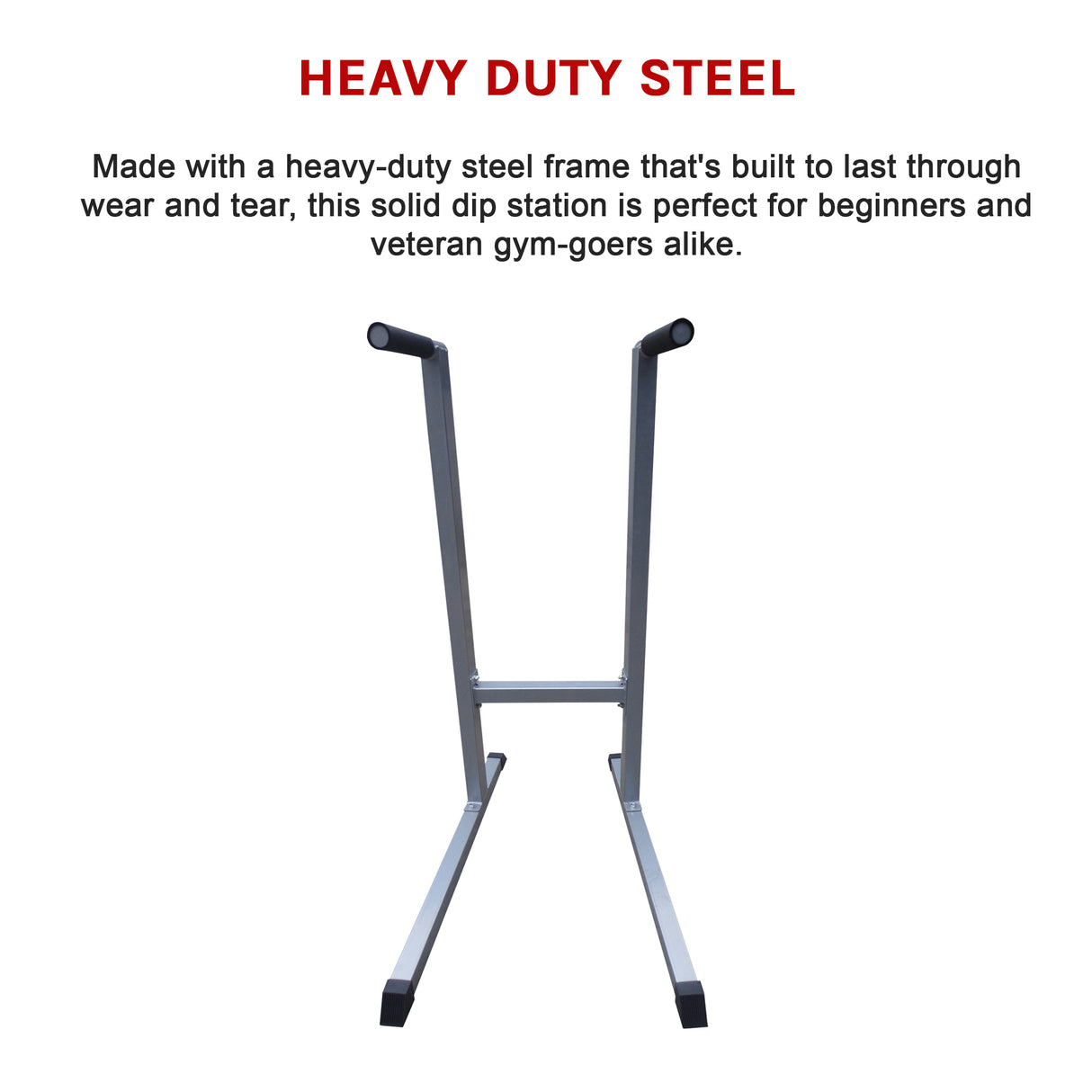 Solid Dip Station Power Tower for Home Gym Strength Training Upper Body Workouts