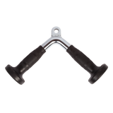 Randy & Travis Rubber-Coated Tricep Pushdown Bar Attachment - Side View