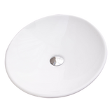 Bathroom Ceramic Oval Above Countertop Basin for Vanity